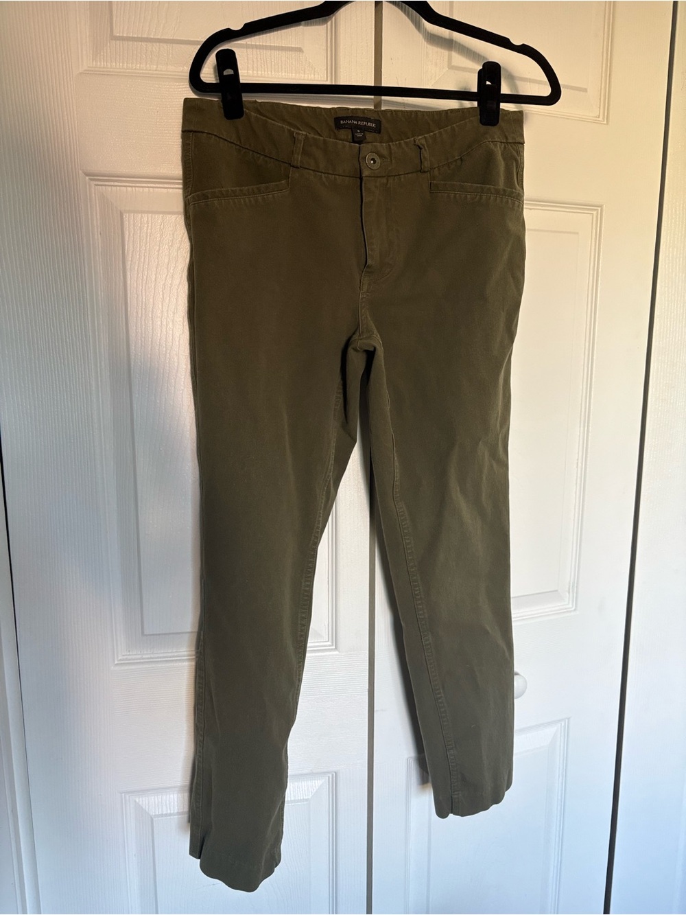 Banana Republic Olive Straight-Leg Jeans